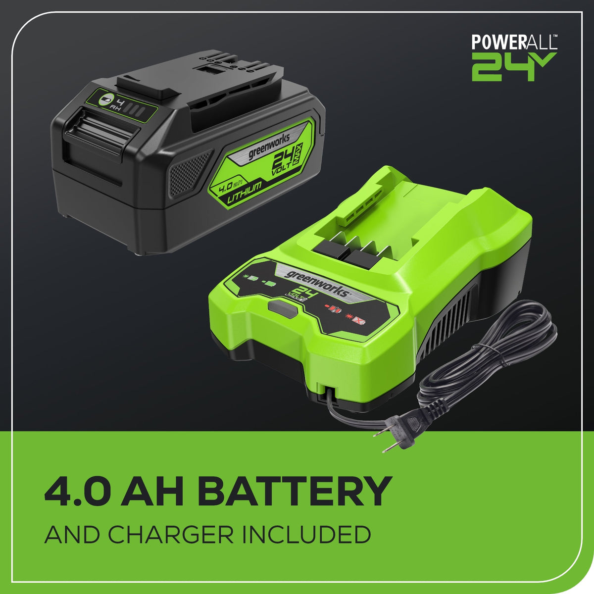 OPEN BOX 24V 600 PSI 0.8 GPM Cold Water Cordless Power Cleaner w/ 4.0 Ah USB Battery & Charger