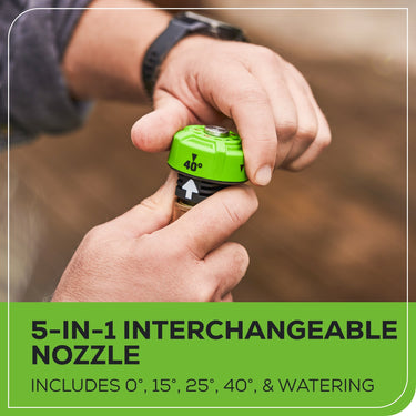 RENEWED 24V 600 PSI 0.8 GPM Cold Water Cordless Power Cleaner w/ 4.0 Ah USB Battery & Charger