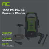 OPEN BOX 1600 PSI 1.2 GPM Electric Pressure Washer