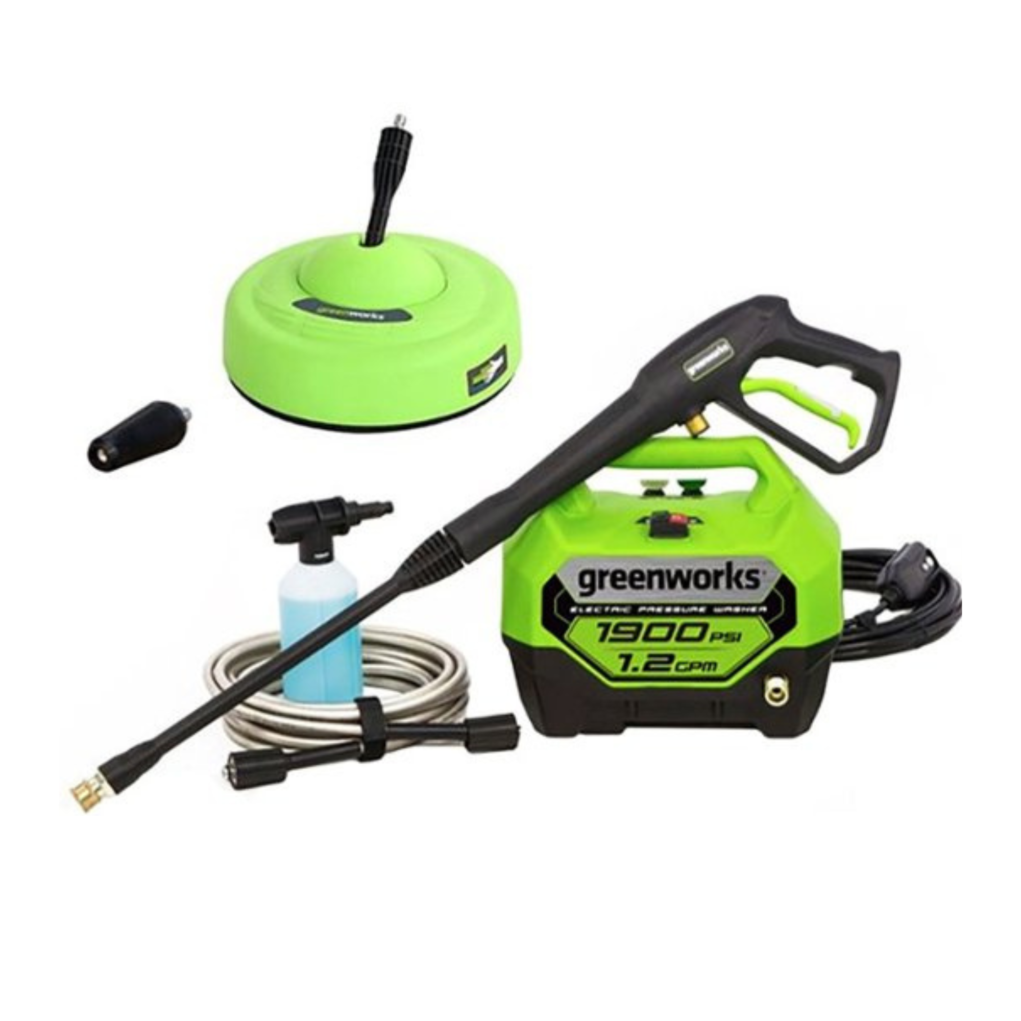 OPEN BOX 1900 PSI 1.2 GPM Cold Water Electric Pressure Washer w OPEN BOX 1900 PSI 1.2 GPM Cold Water Electric Pressure Washer w