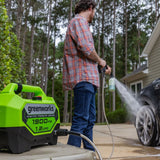 OPEN BOX 1900 PSI 1.2 GPM Cold Water Electric Pressure Washer w/ 11" Surface Cleaner and Soap Applicator Combo Kit
