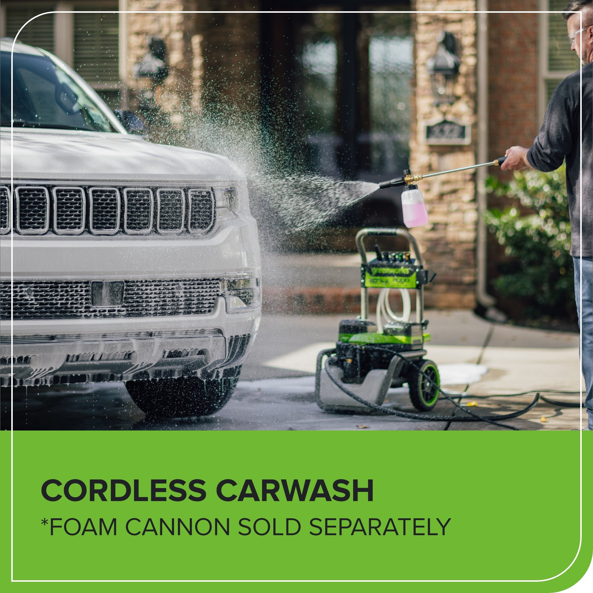 Corded/60V 3000-PSI 2.0 GPM Electric Pressure Washer w/ (2) 5.0Ah Batteries & Dual-Port Charger