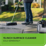 Corded/60V Hybrid 3000-PSI 2.0 GPM Electric Pressure Washer w/ (2) 5.0Ah Batteries & Dual-Port Charger