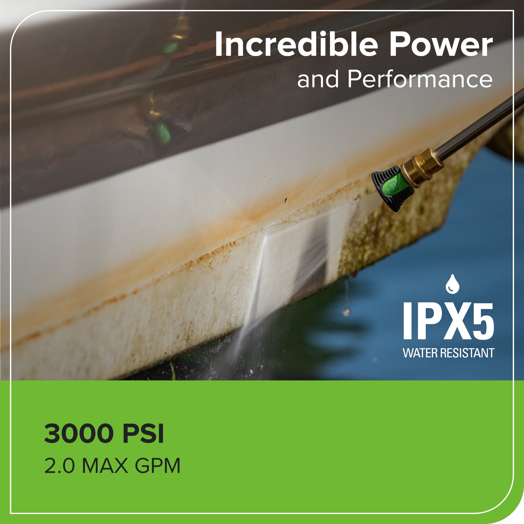 60V/AC Hybird 3000-PSI 2.0 GPM Electric Pressure Washer (Tool Only)