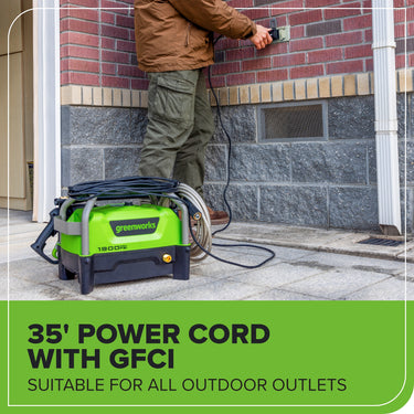 1900 PSI 1.2 GPM Portable Hand Carry Cold Water Electric Pressure Washer