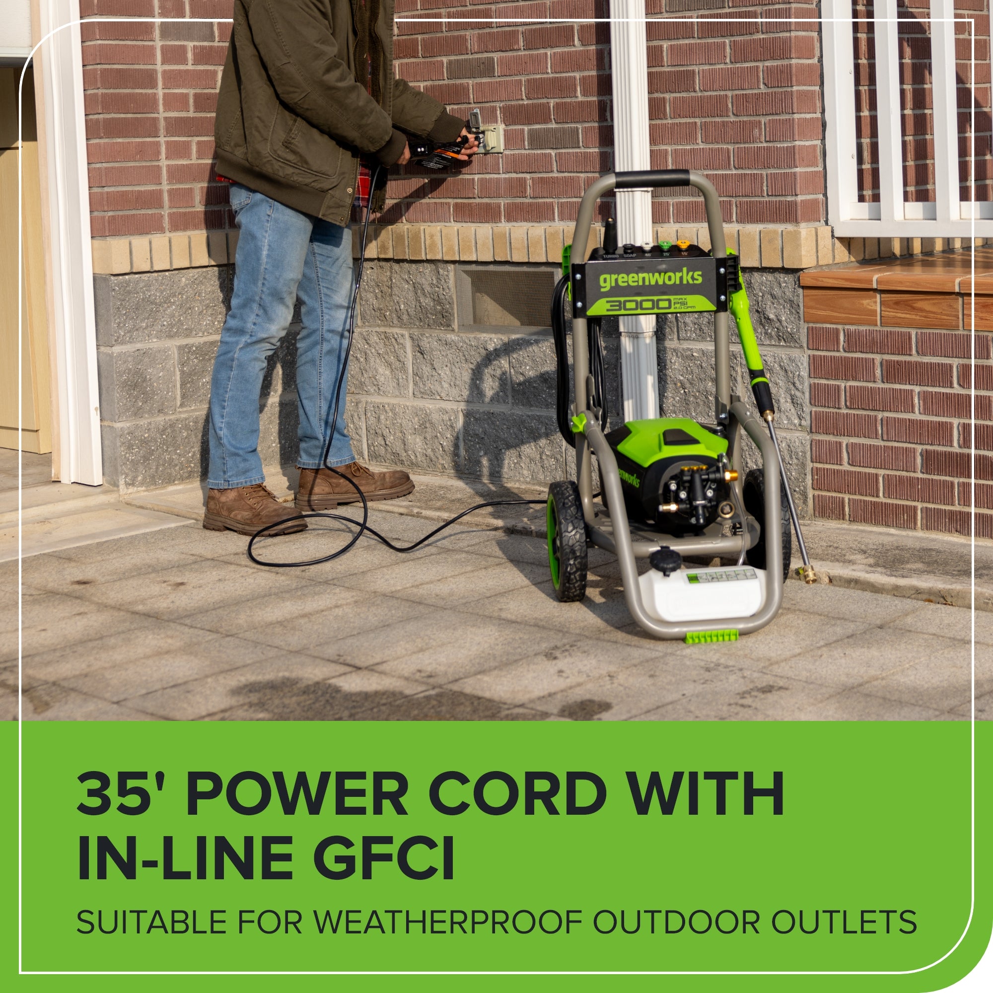 3000-PSI 2.0 GPM Pressure Washer(Gen 2) | Greenworks Tools