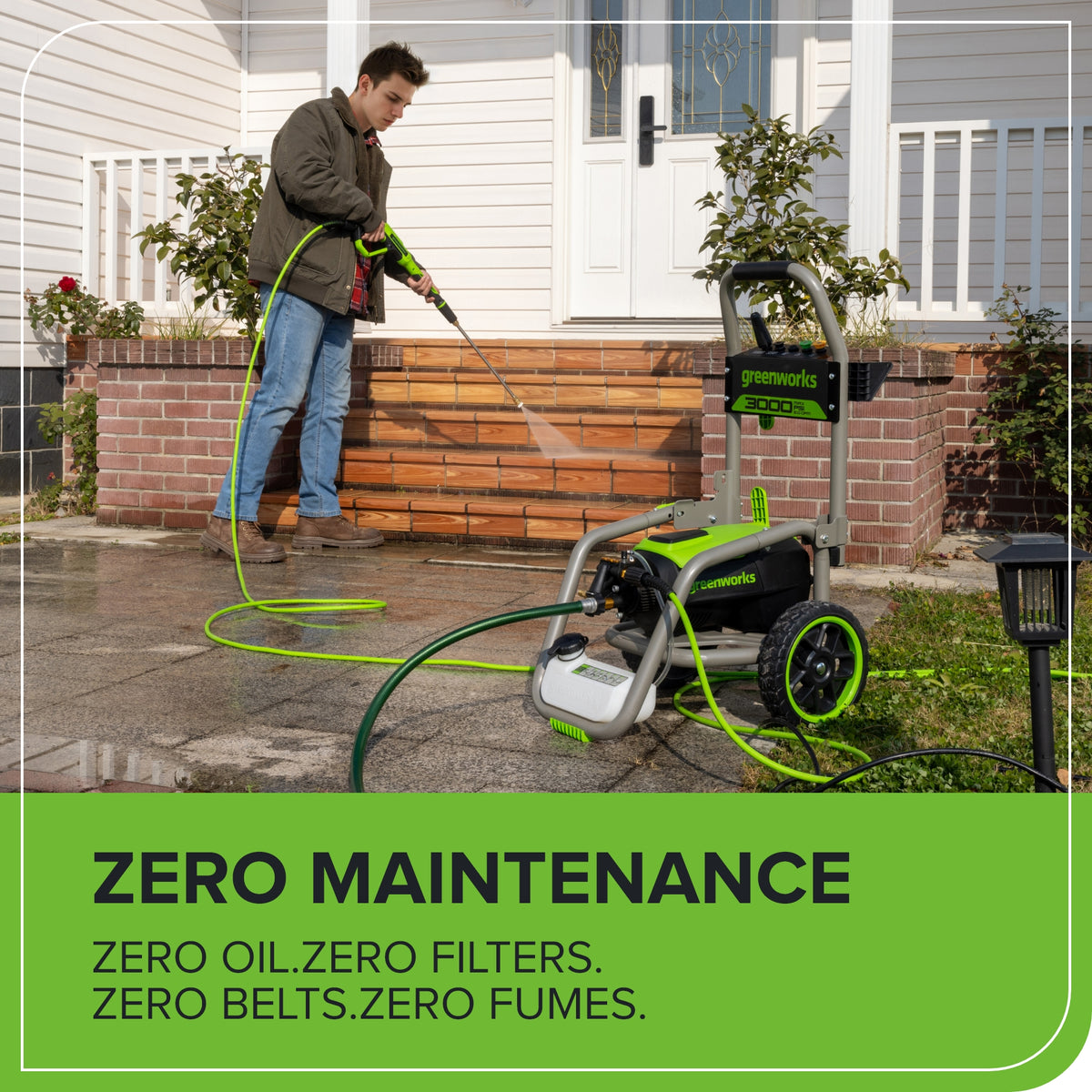 3000-PSI 2.0 GPM Pressure Washer(Gen 2) | Greenworks Tools