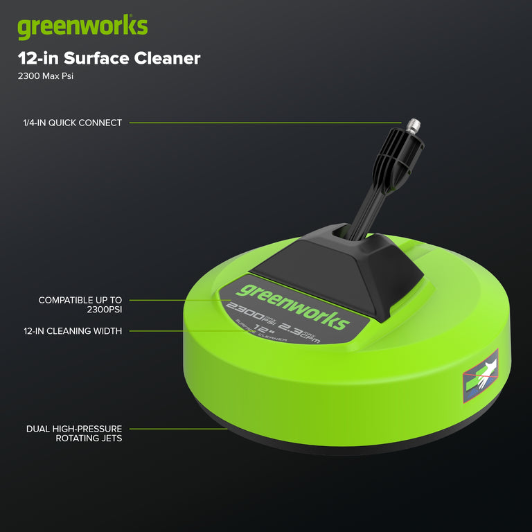 12-Inch Rotating Surface Cleaner | Greenworks Tools
