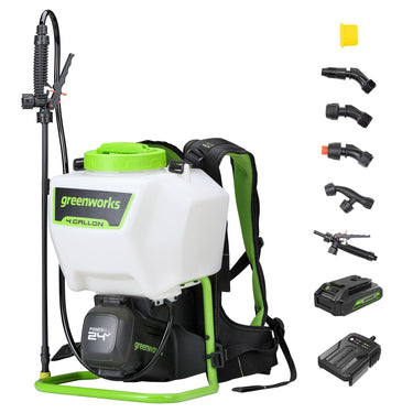 24V Cordless Battery Backpack Sprayer w/ 2.0Ah USB Battery & Charger