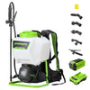 40V Cordless Battery Backpack Sprayer: 2.0 Ah USB Battery and Charger