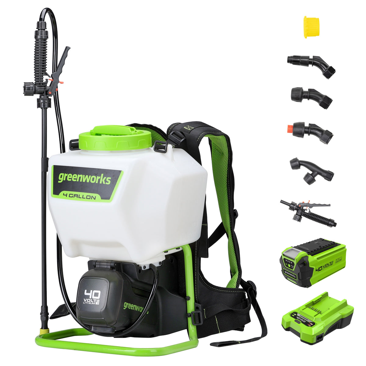 40V Cordless Battery Backpack Sprayer w/ 2.0Ah USB Battery & Charger