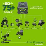 60V 17" Cordless Battery Brushless Attachment Capable String Trimmer: 4.0 Ah Battery and Charger