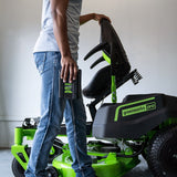 80V 42" Cordless Battery CrossoverZ Zero Turn Lawn Mower, (6) 4Ah Batteries and (3) Dual-Port Turbo Chargers, CRZ4281