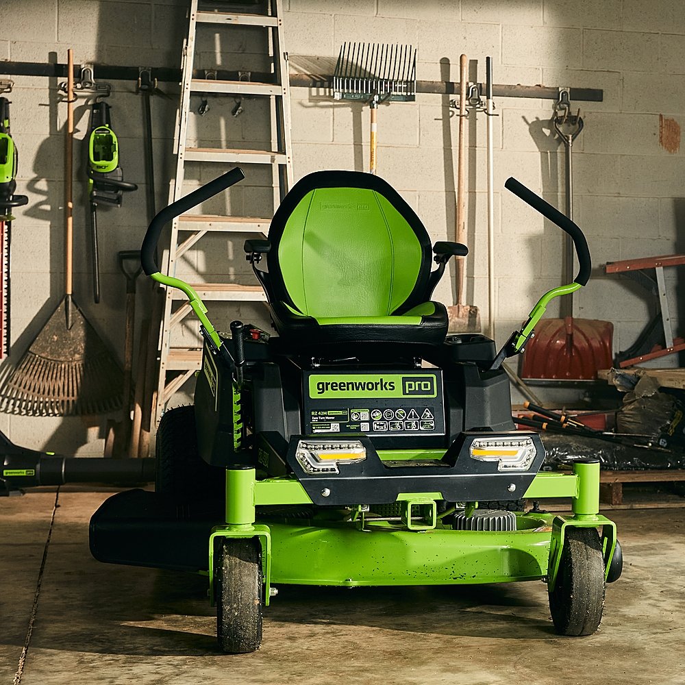 80V 42" Cordless Battery CrossoverZ Zero Turn Lawn Mower, (6) 4Ah Batteries and (3) Dual-Port Turbo Chargers, CRZ4281