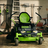 80V 42" Cordless Battery CrossoverZ Zero Turn Lawn Mower, (6) 4Ah Batteries and (3) Dual-Port Turbo Chargers, CRZ4281