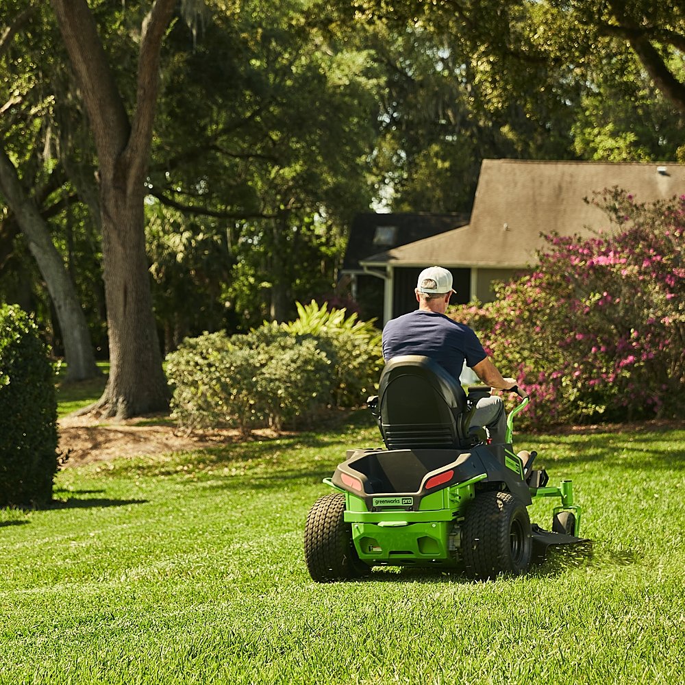 80V 42" Cordless Battery CrossoverZ Zero Turn Lawn Mower, (6) 4Ah Batteries and (3) Dual-Port Turbo Chargers, CRZ4281