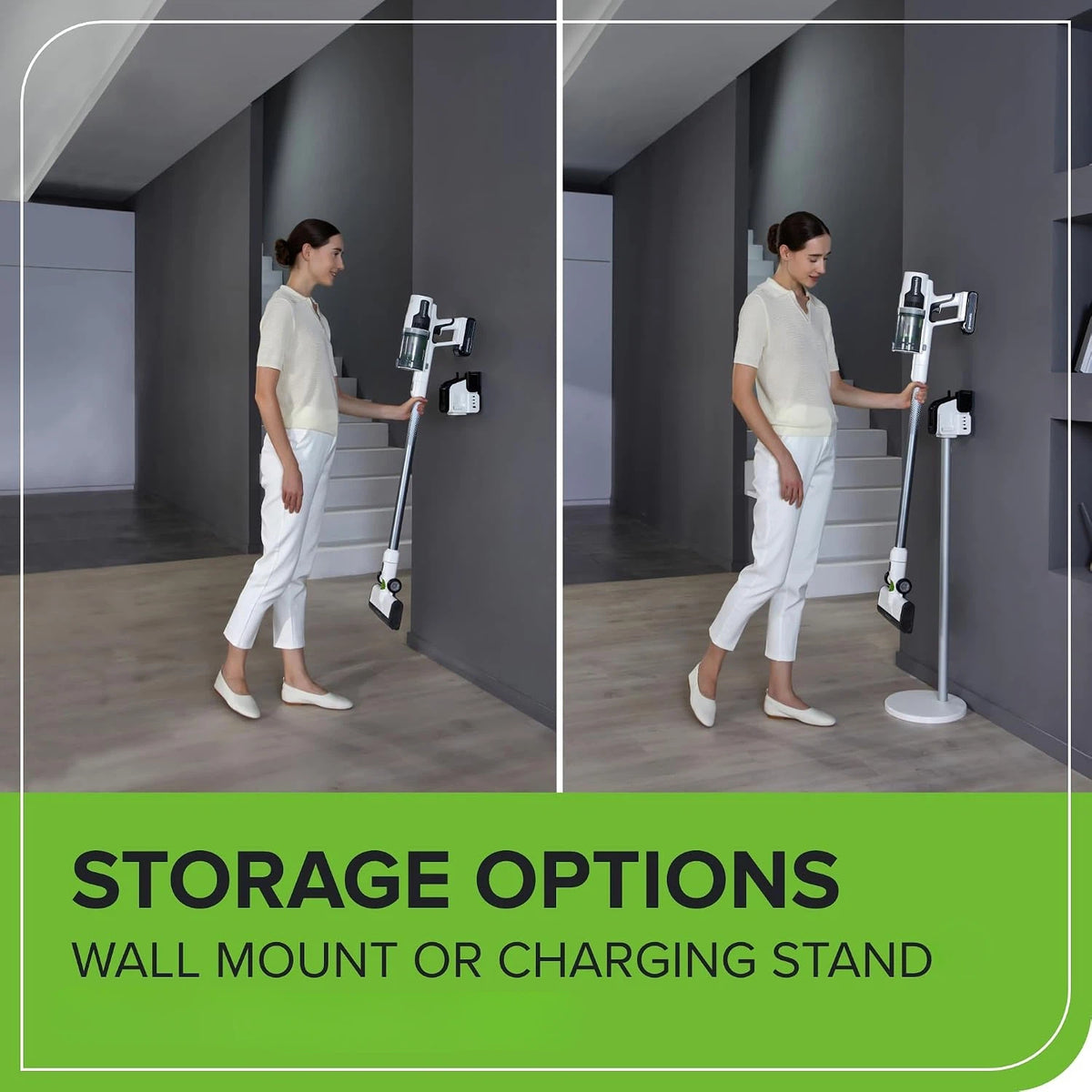 24V Cordless Battery Stick Vacuum & Stand : 4.0 Ah USB-C Battery and Charger