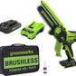 60V 18" Cordless Battery 2.0kW Chainsaw & 24V 6" Pruner Saw w/ (1) 4.0 Ah Battery, (1) 2.0 Ah Battery & (2) Chargers
