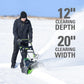 80V 20" Cordless Battery Single-Stage Snow Blower w/ 5.0Ah Battery & Charger