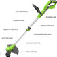 40V 13" Cordless Battery String Trimmer and 350 CFM Leaf Blower Combo Kit w/ 4.0Ah Battery & Charger