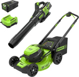 80V 21" Cordless Battery 4-in-1 Push Mower & 730CFM Leaf Blower Combo Kit w/ (1) 4.0Ah Battery & (1) Rapid Charger