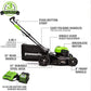 40V 21" Cordless Battery Push Lawn Mower 3PC Combo Kit w/ 5.0Ah Battery & Charger
