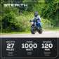 80V STEALTH Series Electric Mini-Bike w/ (2) 8.0Ah Batteries & Dual-Port Rapid Charger