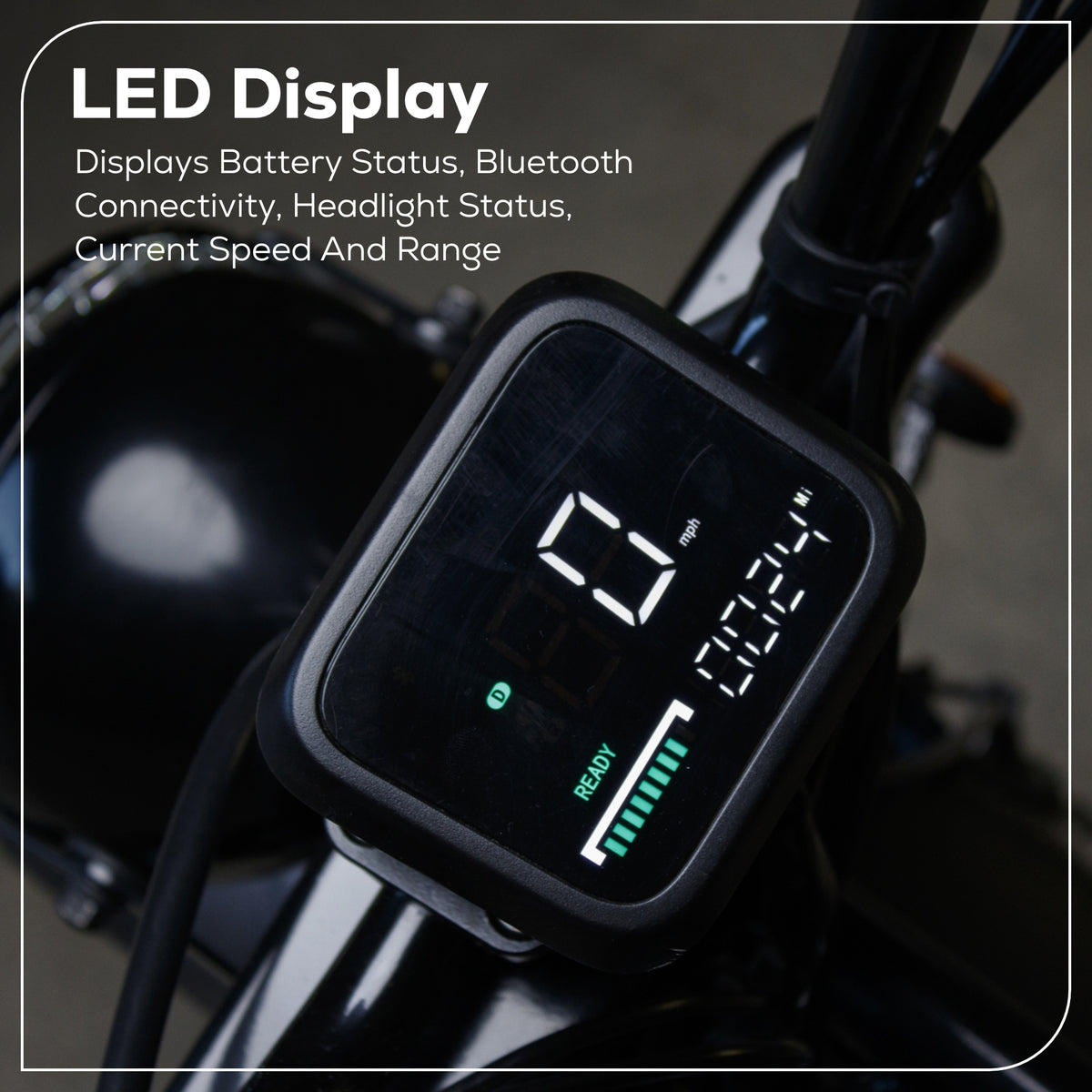 80V STEALTH Series Electric Mini-Bike w/ (2) 8.0Ah Batteries & Dual-Port Rapid Charger
