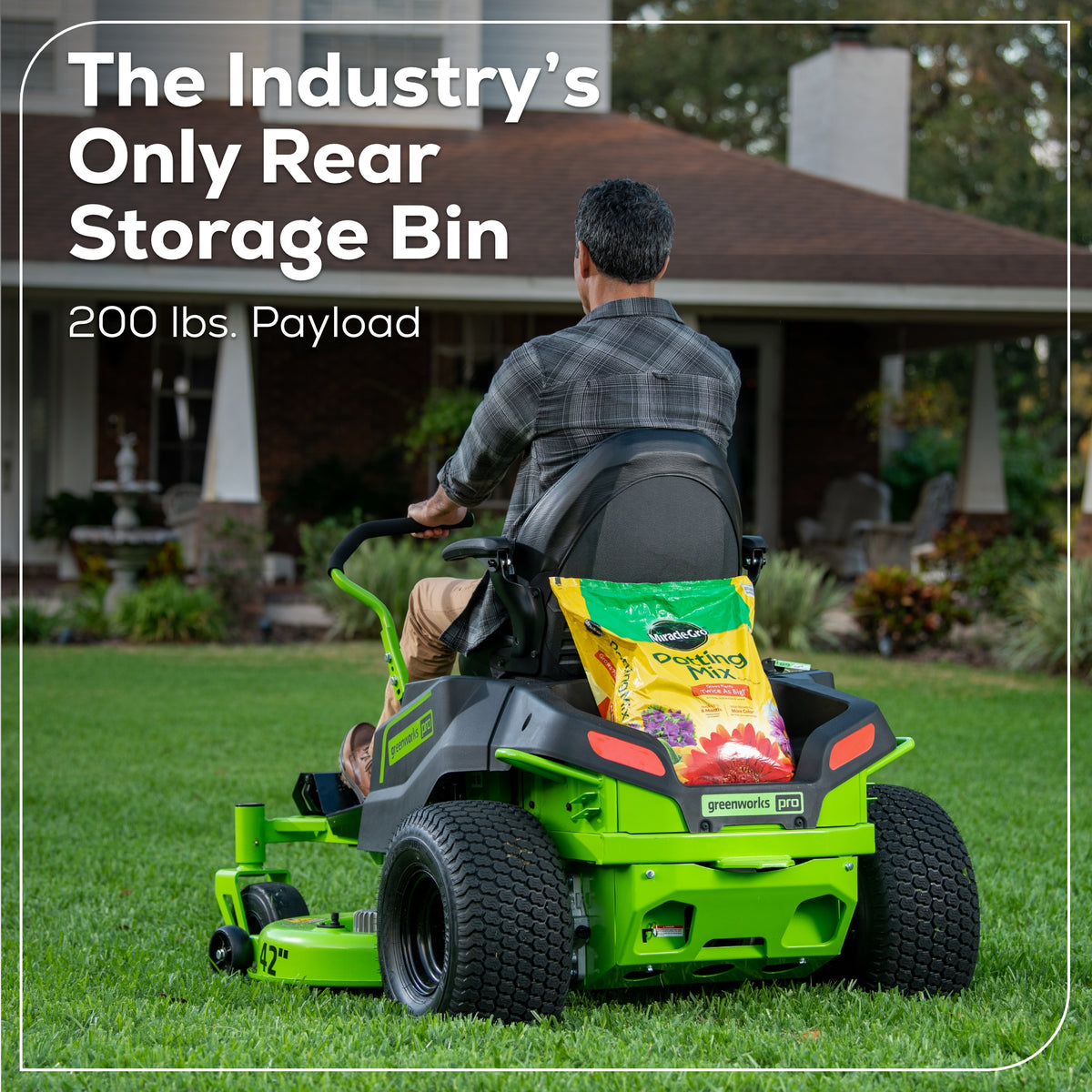 60V 42" Electric CrossoverZ Zero Turn Mower: (6) 8 Ah Batteries and 600W Wall Charger