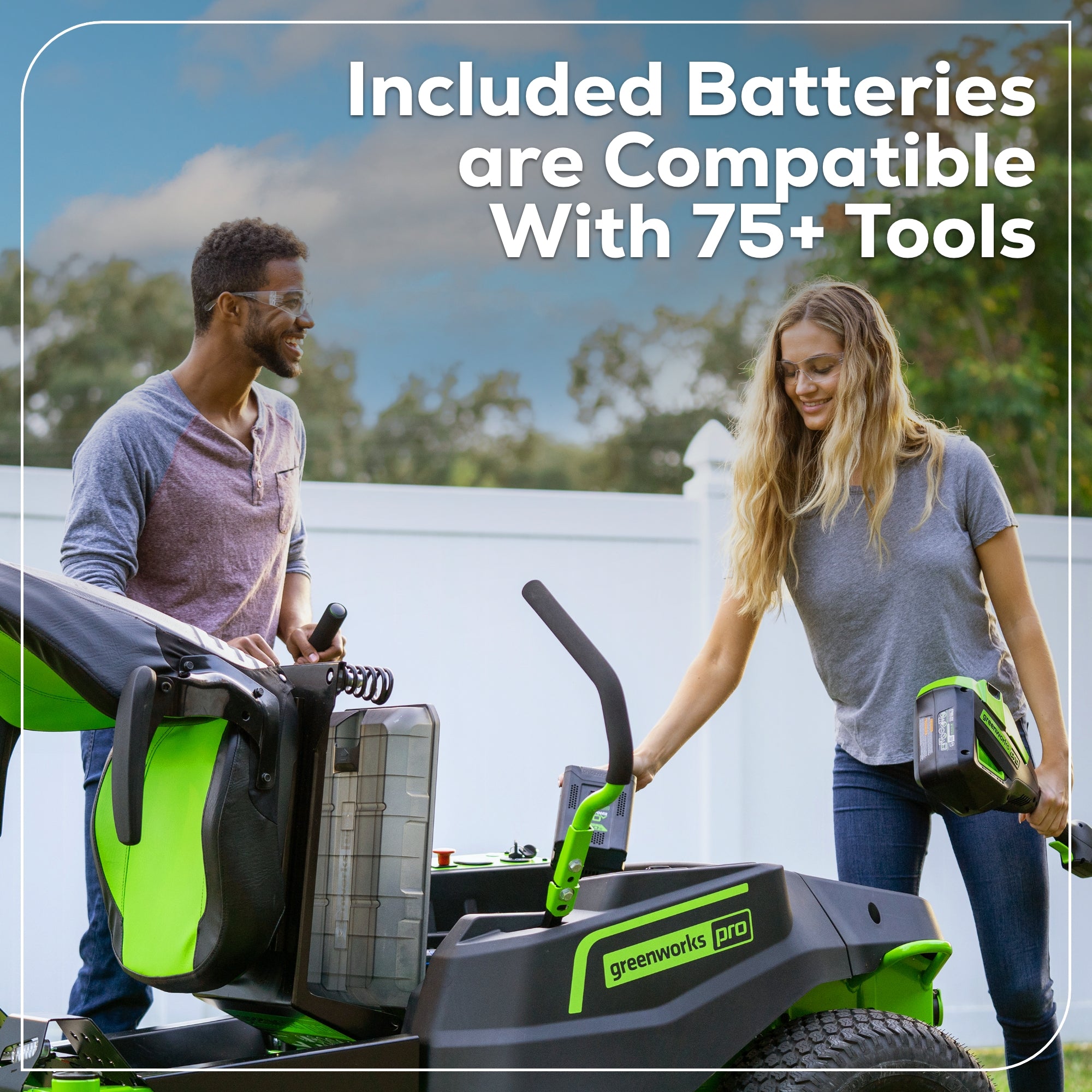 60V 42" Electric CrossoverZ Zero Turn Mower: (6) 8 Ah Batteries and 600W Wall Charger