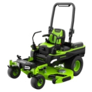 <h3>80V 60" Zero Turn</h3><p>The industry's fastest Zero Turn cuts up to 5.1 acres with more power than a 41 HP gas zero turn-powered by Greenworks' cutting-edge brushless technology.</p>