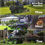 80V 60" MaximusZ Zero Turn Lawn Mower w/ (4) 8Ah Batteries, (2) 16Ah Batteries & 1.5kW Wall Charger