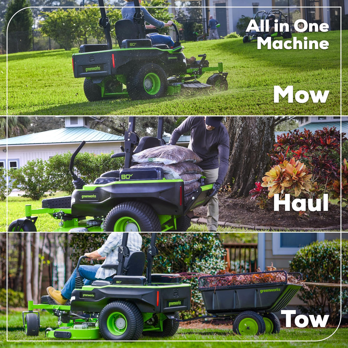 80V 54" MaximusZ Zero Turn Riding Mower with (2) 16.0 Ah & (4) 4.0 Ah Batteries and 1.5kW Charger