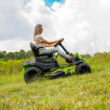 80V 42" CrossoverT Riding Lawn Tractor:(6) 8.0 Ah Batteries and 1.5 kW Charger, CRT4282
