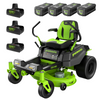 80V 42" Cordless Battery CrossoverZ Zero Turn Lawn Mower, (4) 5Ah Batteries and (3) Dual-Port Chargers, CRZ4282