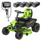 80V 42" Cordless Battery CrossoverT Riding Lawn Mower w/ Four (4) 5.0Ah Batteries & 600W Wall Charger