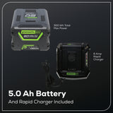 60V VENTURE Series 26" Fat Tire Electric Mountain Bike, 5Ah Battery and Charger
