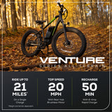 60V VENTURE Series 26” Fat Tire Electric Mountain Bike (Tool Only)