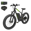 60V VENTURE Series 26" Fat Tire Electric Mountain Bike, 5Ah Battery and Charger