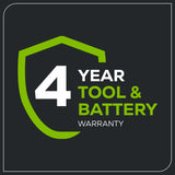 80V 30" CrossoverT Riding Lawn Tractor : (4) 6.0 Ah Batteries and 600-Watt Charger