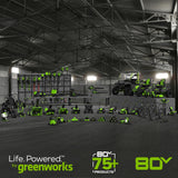 80V 30" CrossoverT Riding Lawn Tractor : (4) 6.0 Ah Batteries and 600-Watt Charger