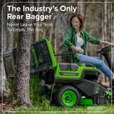 80V 30" CrossoverT Riding Lawn Tractor : (4) 6.0 Ah Batteries and 600-Watt Charger