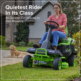 80V 30" CrossoverT Riding Lawn Tractor : (4) 6.0 Ah Batteries and 600-Watt Charger