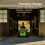 60V 42" Cordless Battery CrossoverT Riding Lawn Mower, (4) 8.0 Ah Batteries and 600W Wall Charger