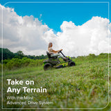 60V 42" Cordless Battery CrossoverT Riding Lawn Mower, (4) 8.0 Ah Batteries and 600W Wall Charger