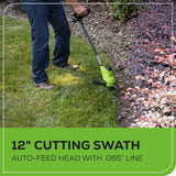 48V (24V x 2) 17" Lawn Mower 4-pc Combo Kit w/ (2) 4.0Ah Batteries and (2) 2.0Ah Batteries & 2A Dual Port Charger