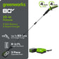 80V 10" Gen2 Cordless Battery Pole Saw w/ 2.0 Ah Battery & Rapid Charger