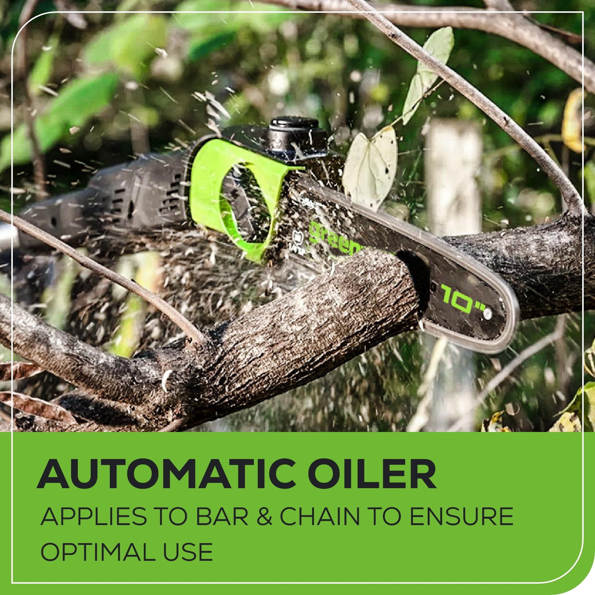 80V 10" Gen2 Cordless Battery Pole Saw w/ 2.0 Ah Battery & Rapid Charger