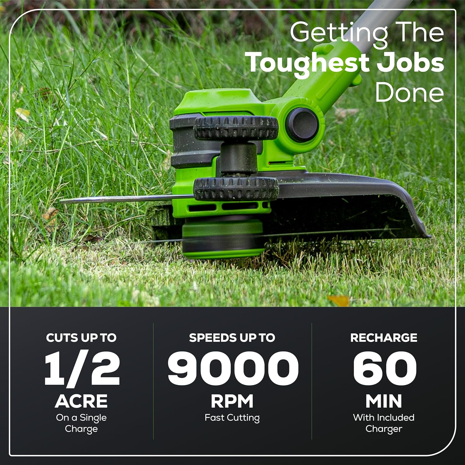 40V 13" Gen 2 Cordless Battery String Trimmer / Edger w/ 2.0Ah USB Battery & Charger