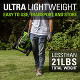 24V 13" Cordless Battery BL Push Lawn Mower w/ 4.0Ah Battery & Charger